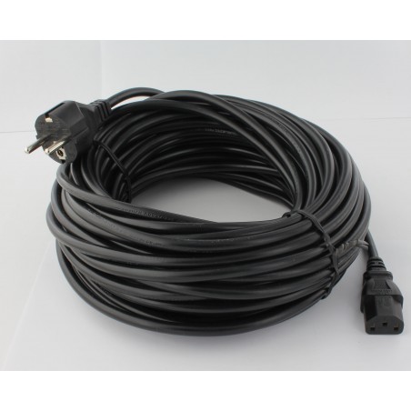 CABLE 20M NOIR (3 BROCHES)
