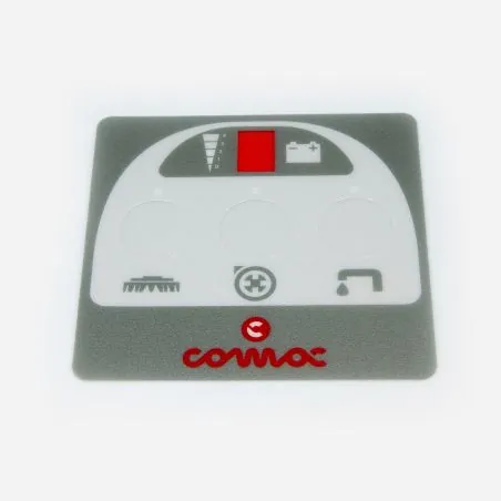 AUTOCOLLANT COMAC VISPA AVEC BOUTONS EVIDES