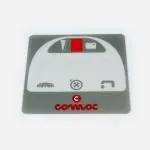 AUTOCOLLANT COMAC VISPA AVEC BOUTONS EVIDES