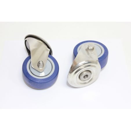 KIT ROULETTES DIAM 80MM INOX 2PCS NILFISK - R2MS