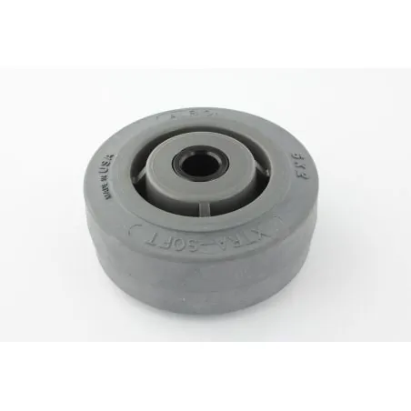 WHEEL, 05.0D 2.00W 0.75B, GRAY, W/ BSHG POUR AUTOLAVEUSE TENNANT