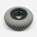 ROUE COMPLETE PNEU GRIS AVEC CHAMBRE A AIR POUR AUTOLAVEUSE TENNANT T5680 / T5700