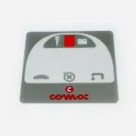 AUTOCOLLANT COMAC VISPA AVEC BOUTONS EVIDES