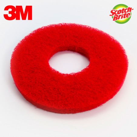 DISQUE ROUGE MONOBROSSE / AUTOLAVEUSE 406MM SCOTCH-BRITE 3M (X5)