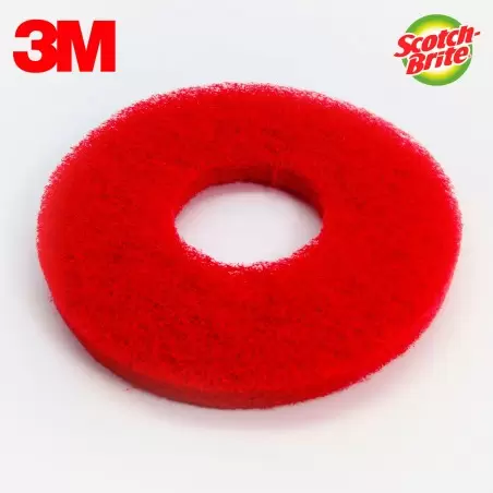 DISQUE ROUGE MONOBROSSE / AUTOLAVEUSE 406MM SCOTCH-BRITE 3M (X5)