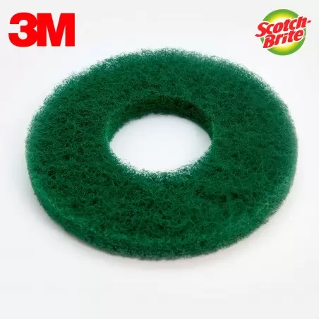 DISQUE VERT MONOBROSSE / AUTOLAVEUSE 381MM SCOTCH-BRITE 3M (X5)