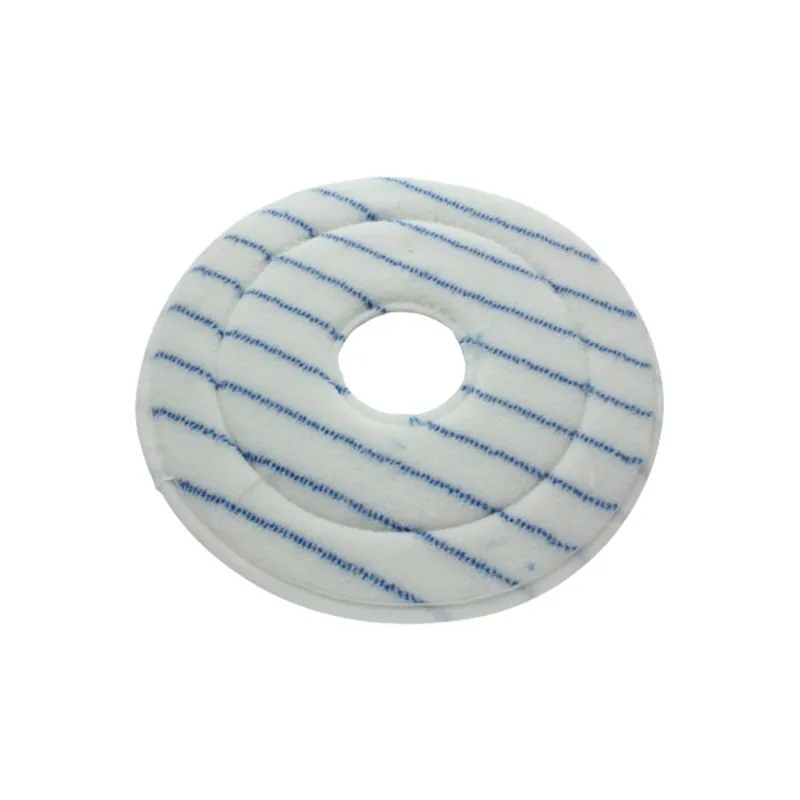 DISQUE MICROFIBRE RAYE BLEU DIAM 356mm AVEC TROU CENTRAL (Lot de 5)